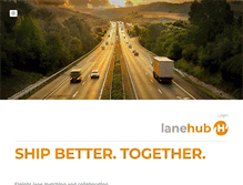 Tablet Screenshot of lanehub.com
